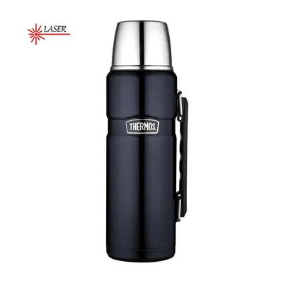 Thermos Style Bottle Thermos for drinks with handle - dark blue 1.2 l