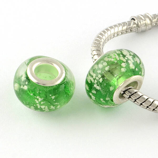 Glow In The Dark Handmade Luminous Style Lampwork Large Hole European Beads