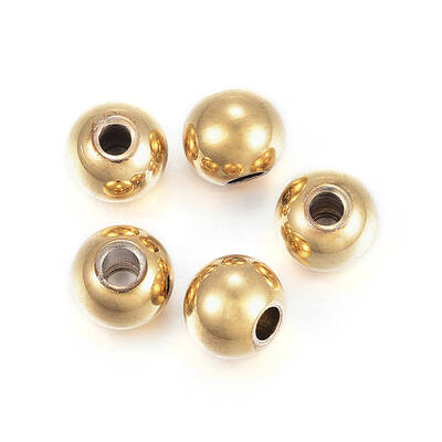 Ion Plating(IP) 304 Stainless Steel Spacer Beads