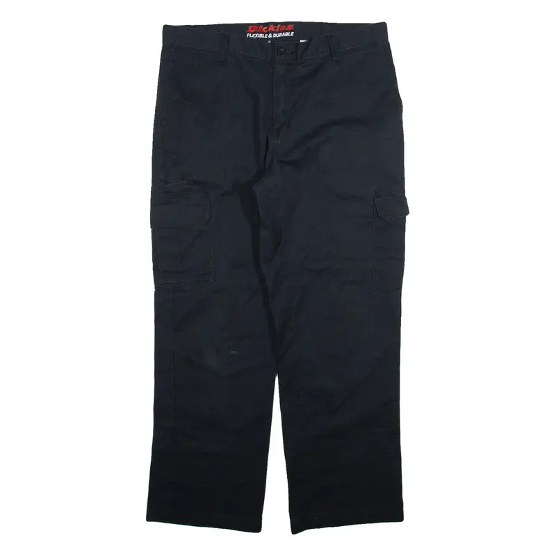 DICKIES Cargo Mens Trousers Black Regular Straight W34 L29