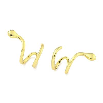 Brass Cuff Earrings