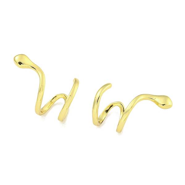 Brass Cuff Earrings
