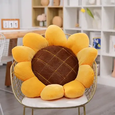 Sunflower Design Plush Pillow, Soft Stuffed Toy, Cute Plush for Kids and Adults, Comfortable Soft Plush for Home Decor, Home ...