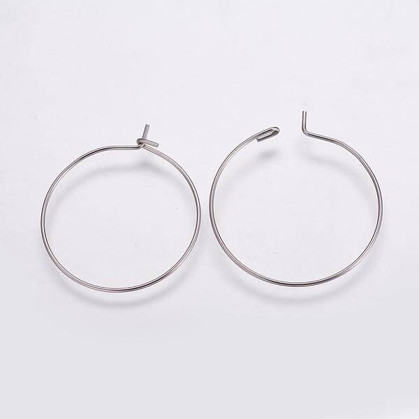 316 Surgical Stainless Steel Hoop Earrings Findings