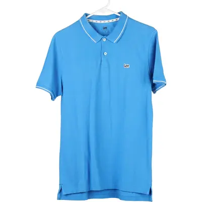 Lee Polo Shirt - Medium Blue Cotton