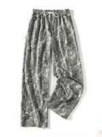 Women's Camo Print Tie Front Sweatpants, Casual Comfy Loose Fit Jogger Pants for Daily Wear, Ladies Bottoms for All Seasons, ...