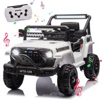 12V Kids Ride On Electric Truck Car W/Parents Control,2WD,Four-wheel suspension,Early education function,Adjustable volume,US...