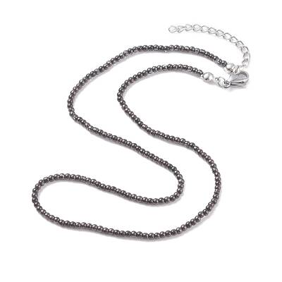 Round Glass Beaded Necklace for Women