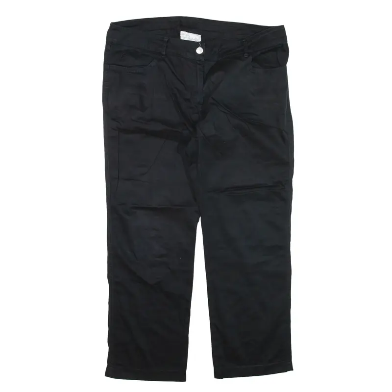 ALPINA Trousers Black Regular Straight Womens W34 L25