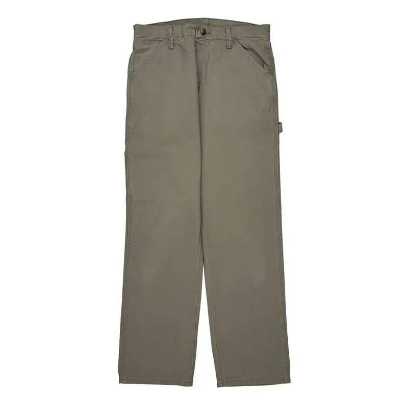 Wrangler Carpenter Trousers - 32? Waist Khaki Cotton