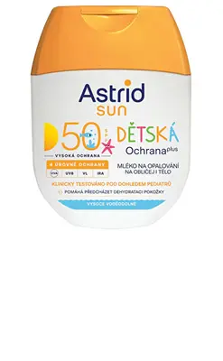 Astrid Face and body lotion for children for tanning SPF 50 Solar 60 ml