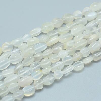 Natural White Moonstone Beads Strands