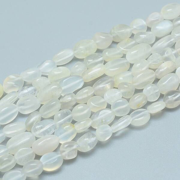 Natural White Moonstone Beads Strands