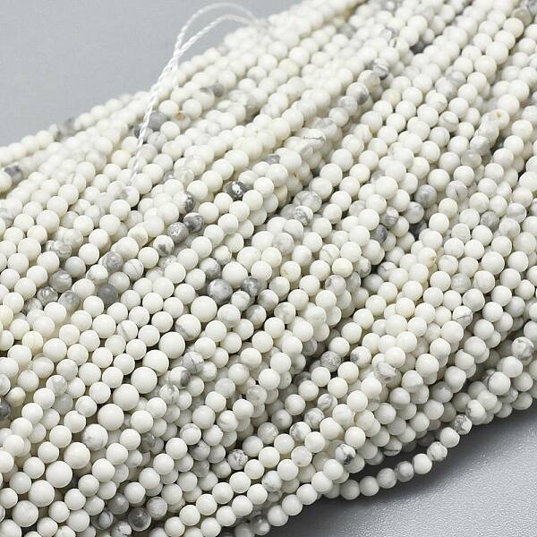 Natural Howlite Beads Strands