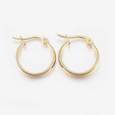 304 Stainless Steel Hoop Earrings