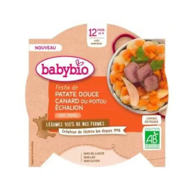 Babybio Poitou Éalion duck sweet potato feast From 12 months 230 g