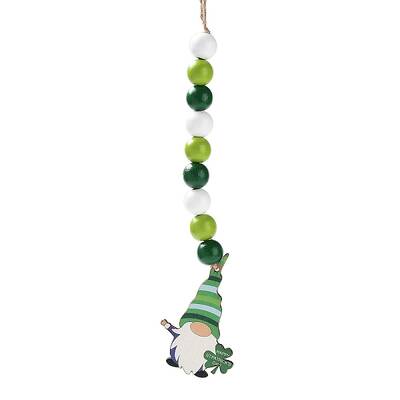 Saint Patrick's Day Wood Gnome Pendant Decoration
