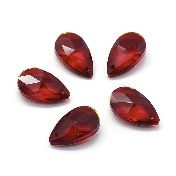 Faceted Glass Pendants