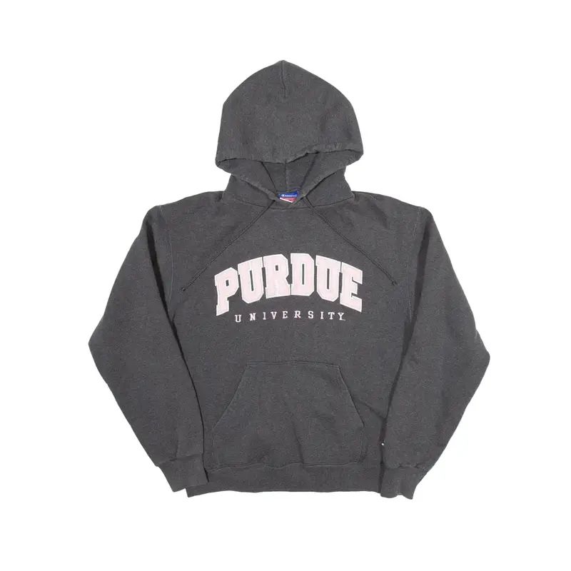 CHAMPION Purdue University USA Hoodie Grey Pullover Womens M