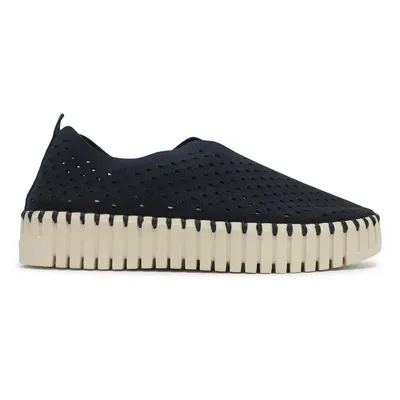 Ilse Jacobsen Tulip 3373 Textile Women's Slip On Shoes - Dark Indigo - Size:US 9 Women
