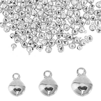 240Pcs 3 Styles Brass Christmas Bell Charms