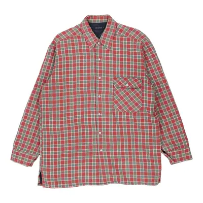 Checkpoint Overshirt - Large Red Cotton