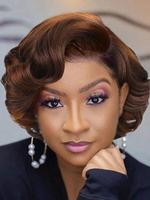 Women's 14 Inch Black Short Curly Bob Wigs,  Glueless Wigs,  Gorgeous Fluffy Wigs without Bangs, Synthetic Wigs for Party, Da...