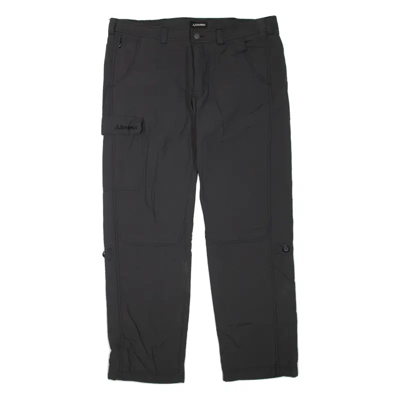 SCHOFFEL Mens Trousers Grey Regular Straight W38 L32