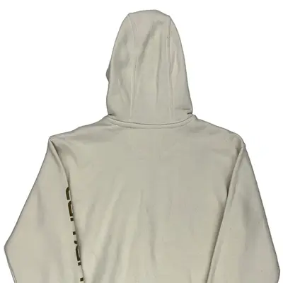 Carhartt Hoodie - Small White Cotton Blend