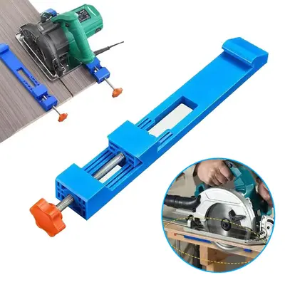 Adjustable Cutting Machine Base Guide,Electric Circular Saw Milling Positioning Clamp,Circular Saw Guide Precision Wood Cutti...