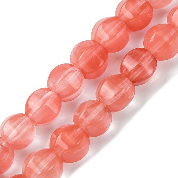 Cherry Quartz Glass Beads Strands