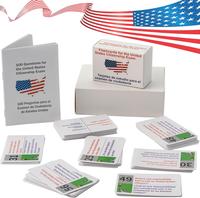 2025 USCIS Approved Naturalization Flash Cards with Bilingual Spanish/English Booklet - Essential Q&A for Acing the US Citize...