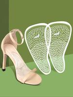 Non-slip Shoe Toe Guard, Casual Silicone Shoe Toe Protector, Anti-wear & Non-slip Shoe Protector for High Heels & Sandals, Gi...