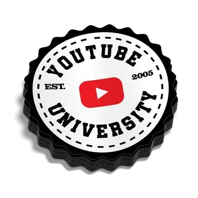 YT University Hard Hat Decal