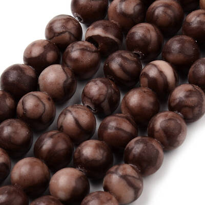 Natural Iron Zebra Jasper Beads Strands