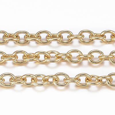 3.28 Feet Ion Plating(IP) 304 Stainless Steel Cable Chains