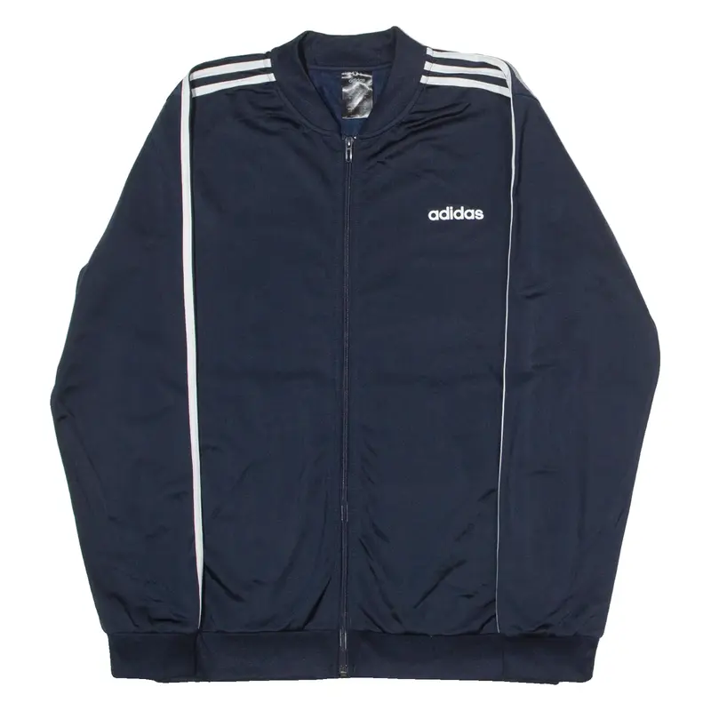 ADIDAS Mens Track Jacket Blue L