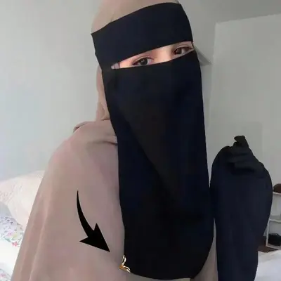 Black Chiffon Scarf Tie Back Niqab New Pearl Face Cover Muslim Prayer Khimar Niqab Face Cover for Women Solid Color Shawls