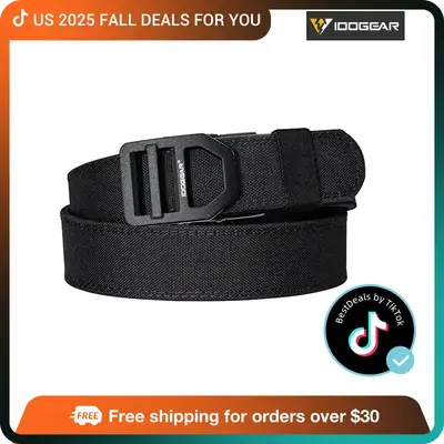 [FallDealsForYou] IDOGEAR 1.5 Inch Tactica Belt EDC Nylon Ratchet Belt for Mens CCW Belts 3434