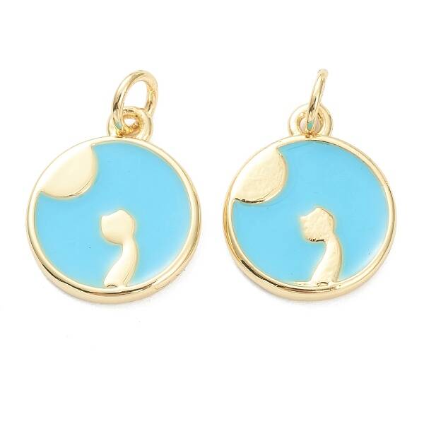 Brass Enamel Pendants