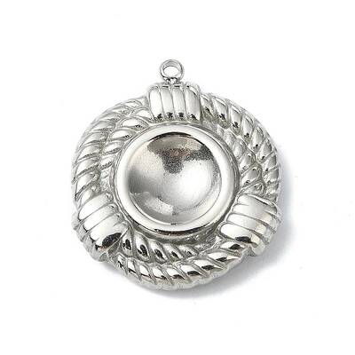 304 Stainless Steel Pendant Cabochon Settings
