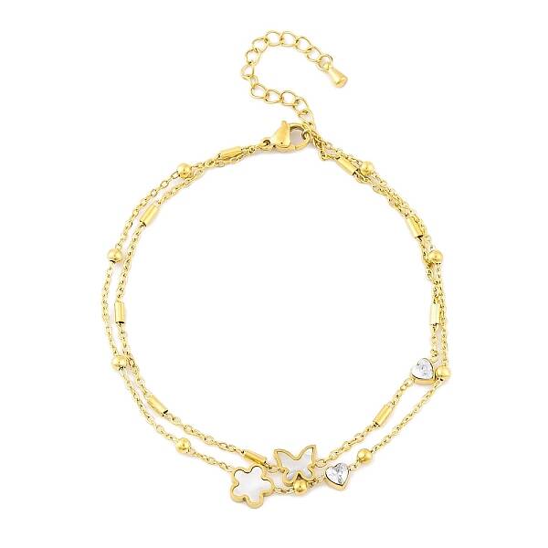 Ion Plating(IP) 304 Stainless Steel Chains Anklet