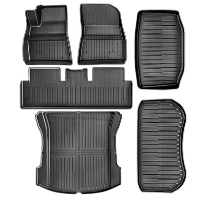 YITAMOTOR® Floor Mats for Tesla Model 3 2017-2023 Custom Fit All Weather TPE Waterproof Accessories for Tesla Model 3 Floor ...