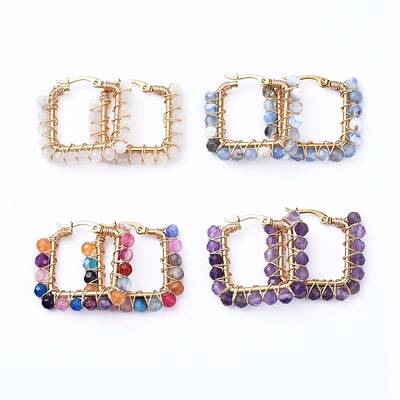 201 Stainless Steel Hoop Earrings