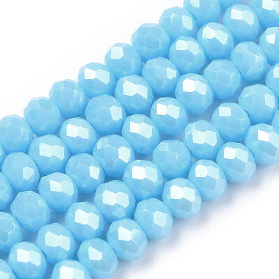 Electroplate Glass Beads Strands