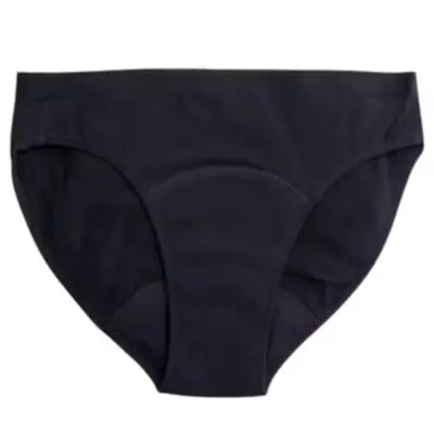 Imse Bikini Teen Black Period Panties - Medium Flow XS