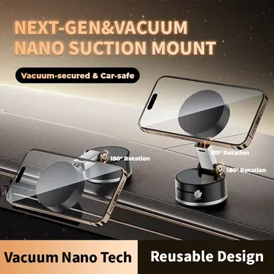 Magnetic Phone Holder, Vacuum Suction Cup Magnetic Phone Holder, Multifunctional Phone Stand for Home Office, Phone Accessori...