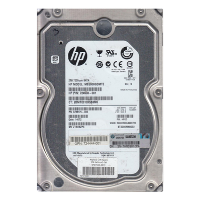 724508-001 HP 2TB 6Gb/s SATA 7200 3.5-Inch Hard Drive