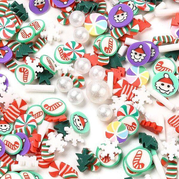 Christmas Theme Handmade Polymer Clay Cabochons