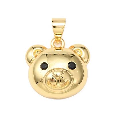 Brass Micro Pave Cubic Zirconia Pendants